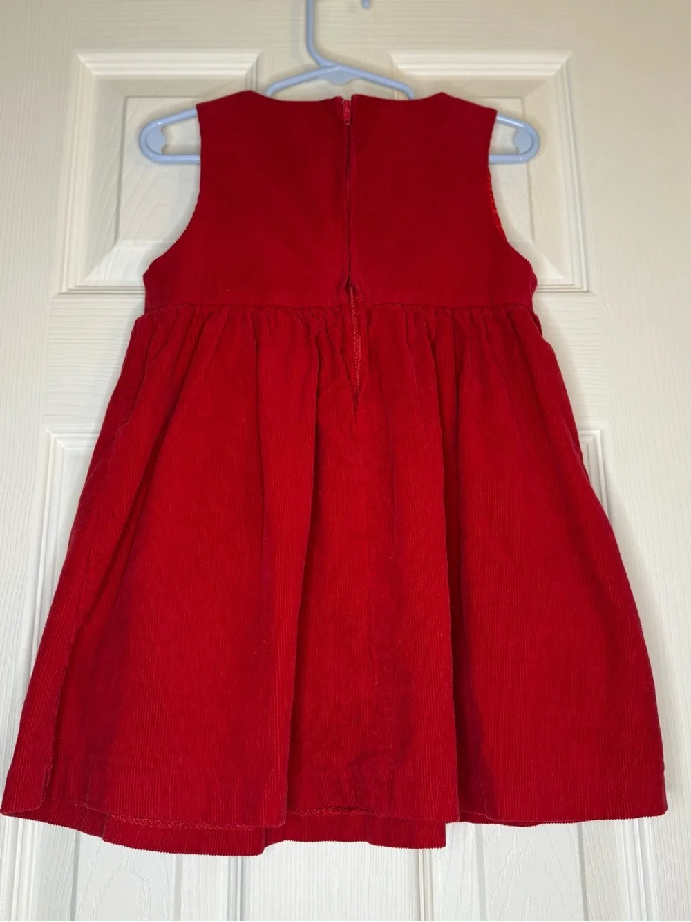 Bonnie Jean Red Girls' Vintage Dress with Satin Lining